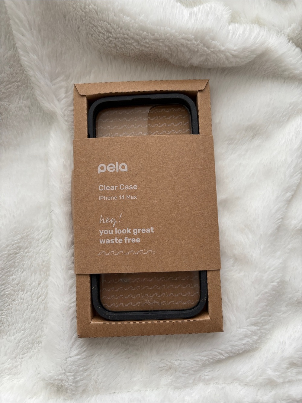 Pela Clear Case for iPhone 14 Max — Black Trim